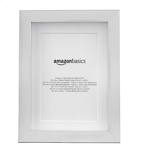 AmazonBasics Matted Photo Frame with Stand, Set of 2 | 5 AmazonBasics Matted Photo Frame with Stand, Set of 2 | 5